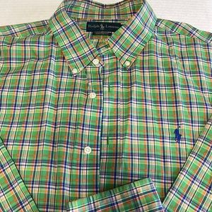 Polo Ralph Lauren button down plaid shirt